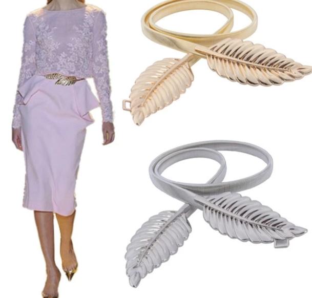 Women Metal Vintage Leaf Stylish Belt