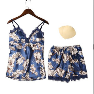 Women's 2 piece Lounge Sexy Satin Sleepwear