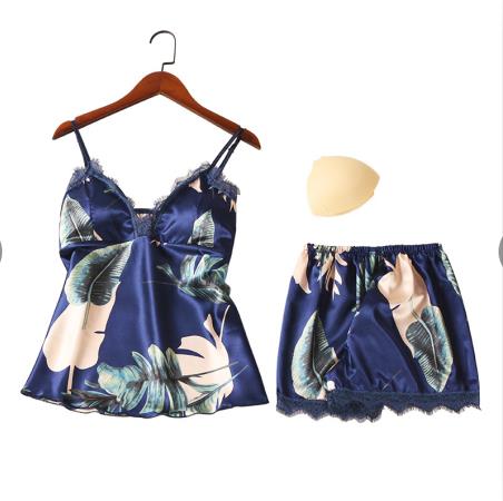 Women's 2 piece Lounge Sexy Satin Sleepwear