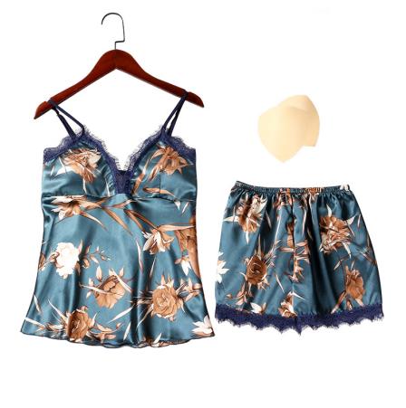 Women's 2 piece Lounge Sexy Satin Sleepwear