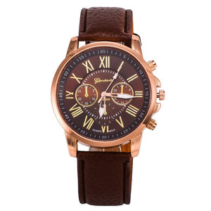 Women Leather Bracelet Wrist Watch