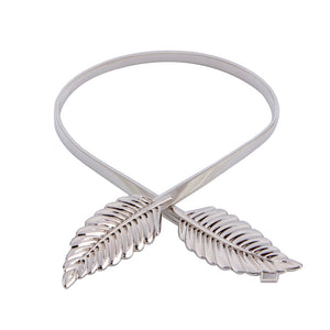 Women Metal Vintage Leaf Stylish Belt