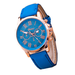 Women Leather Bracelet Wrist Watch