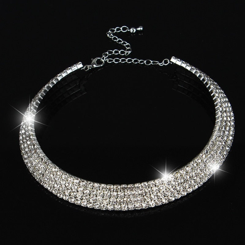 Women's Limited Crystal Rhinestone Choker Necklaces