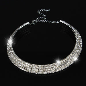 Women's Limited Crystal Rhinestone Choker Necklaces