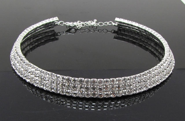 Women's Limited Crystal Rhinestone Choker Necklaces