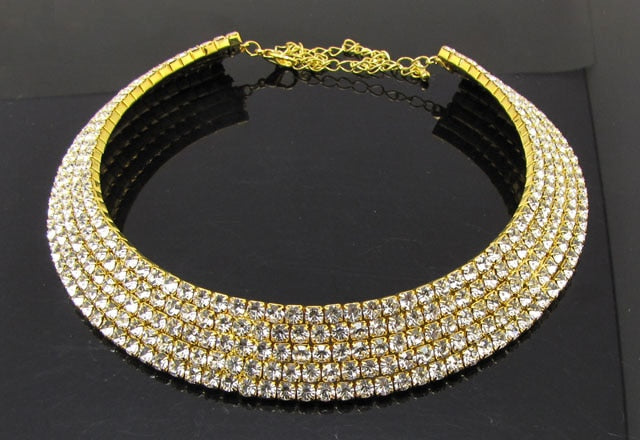 Women's Limited Crystal Rhinestone Choker Necklaces