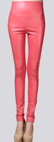 Women's Thin Faux Leather Skinny Stretch Pants