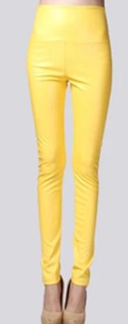 Women's Thin Faux Leather Skinny Stretch Pants