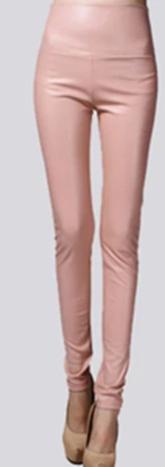 Women's Thin Faux Leather Skinny Stretch Pants