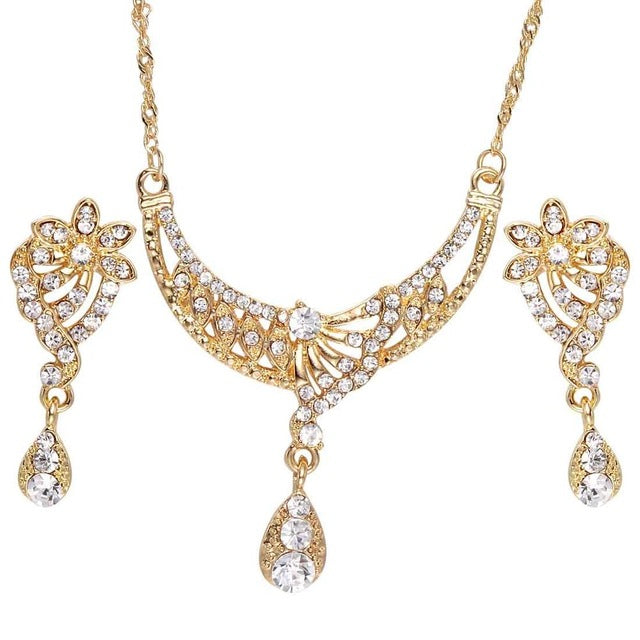 Women's Gold Nigerian Jewelry Sets