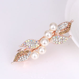 1PC Rhinestones with Pearls Side Bangs  Hair Clips