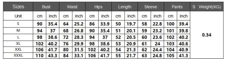 Women's Two piece Sexy printed stripes top and pants set