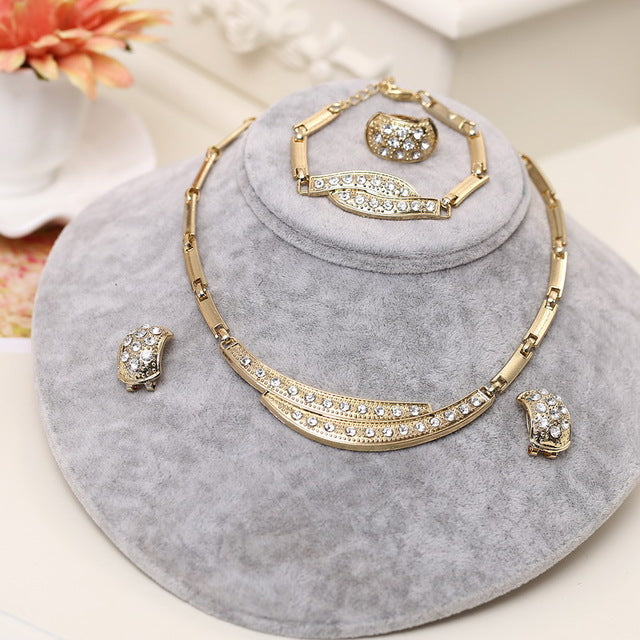 Women's Gold Nigerian Jewelry Sets