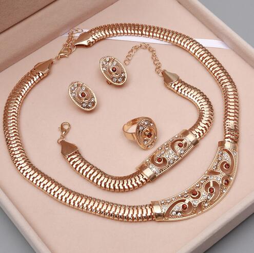 Women's Gold Nigerian Jewelry Sets