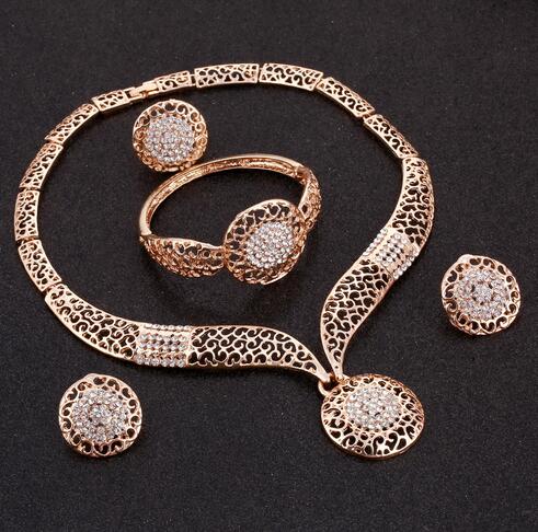 Women's Gold Nigerian Jewelry Sets