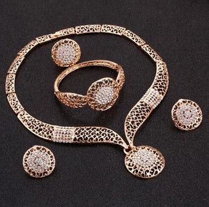 Women's Gold Nigerian Jewelry Sets