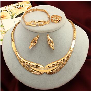 Women's Gold Nigerian Jewelry Sets