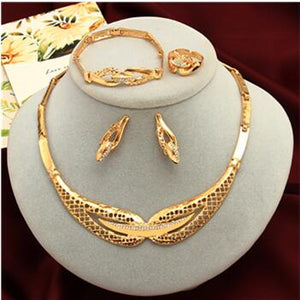 Women's Gold Nigerian Jewelry Sets