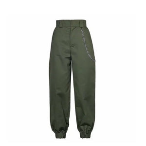 Woman's Cargo high waist camouflage pants