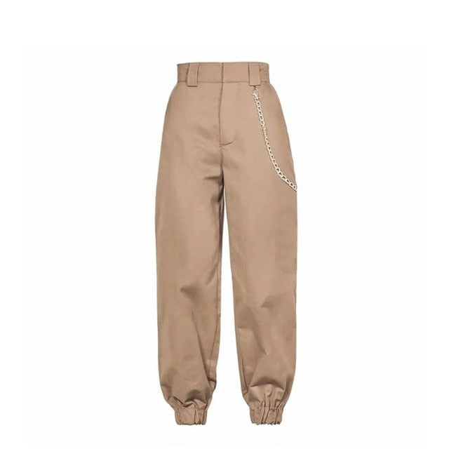 Woman's Cargo high waist camouflage pants
